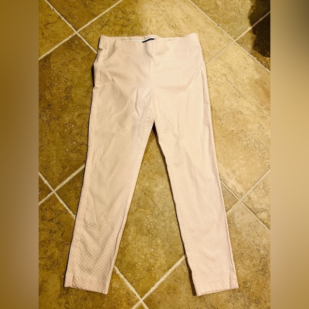 Crosby size 10 pink straight leg pants with stretch waist